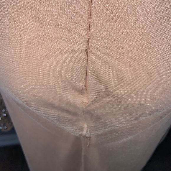 Special occasion Beaded Sequin turtleneck dress mesh lining prettylittlething - Picture 10 of 13